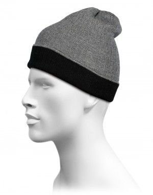 Pure Wool Reversible Selection Cap Grey
