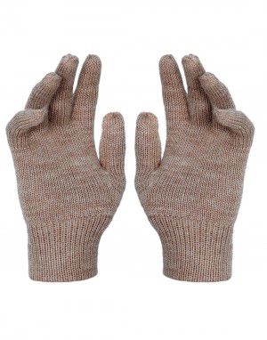 Kids Pure Wool Hand Gloves Plain Skin