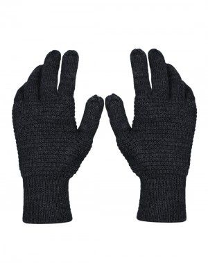 Pure Wool Hand Gloves Tuck Grey