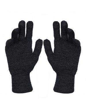 Pure Wool Hand Gloves Tuck Grey