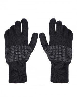 Pure Wool Hand Gloves Designer black