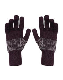 Pure Wool Hand Gloves Designer Brown