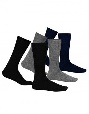 Pure Wool Socks 2PLY Ribbed P3