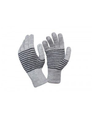 Pure wool Gloves Designer Dark Grey P2
