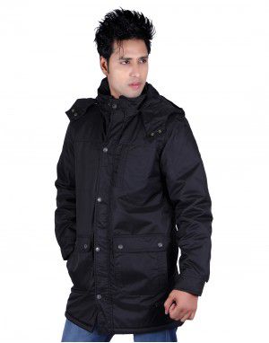 Mens Parka FS Jacket Black Plus Size