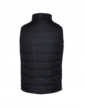 Boys Quilted Jacket Black Reversible