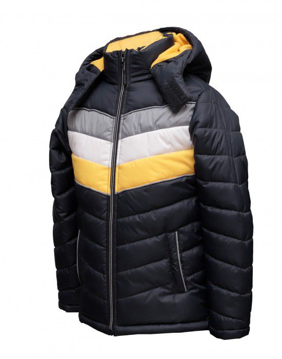 Boys Jacket Spicy Yellow Sporty Quilted