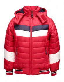 Boys Jacket Red Sporty Quilted