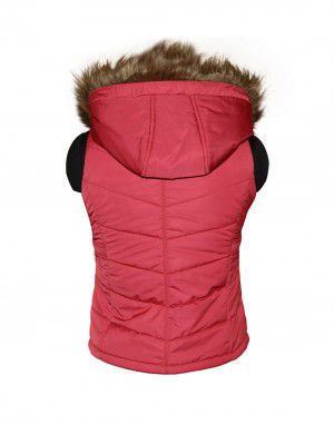 Girls Light weight quilted Jacket Cherry Reversible