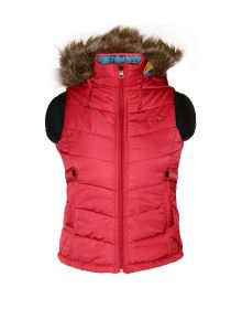 Girls Light weight quilted Jacket Cherry Reversible