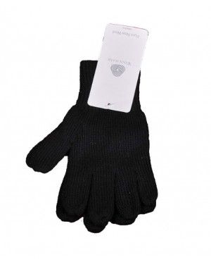 Baby Pure Wool Hand Gloves Plain Dark Grey