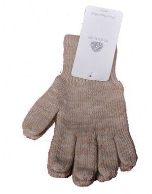 Baby Pure Wool Hand Gloves Plain Dark Grey