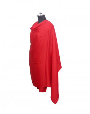 Women Shawls plain design Red