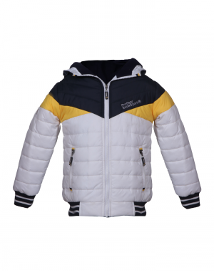 Baby Boy Jacket White Quilted