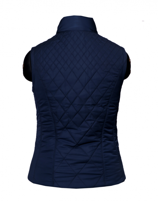 Womens Jacket Navy SL Cross Quilted