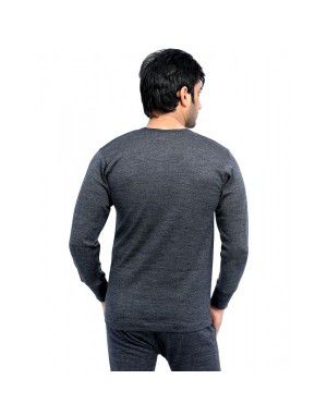 Mens Plus size merino wool FS Vest Dark Grey