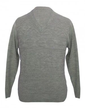 Men sweater v neck Self Design