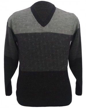 Men Sweater Broad Stripes Design