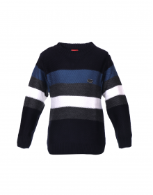 Baby Boy Sweater Navy Stripe Print Designer