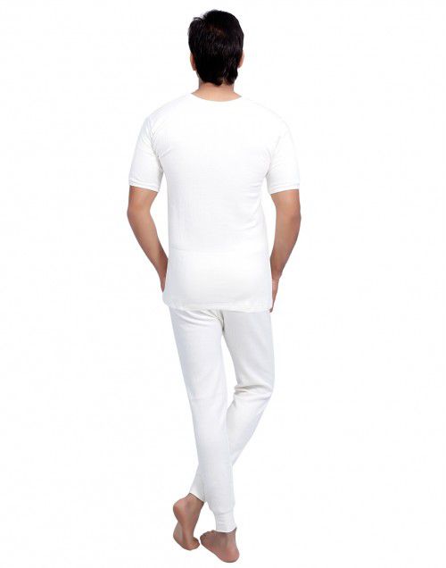 Men HS Cotton Body warmers Set White
