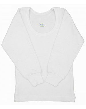 Toddlers Cotton FS Thermal Body Warmers White