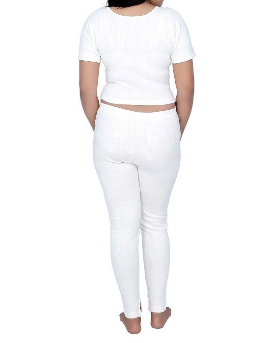 Women Cotton warmers HS Set Blouse Type White