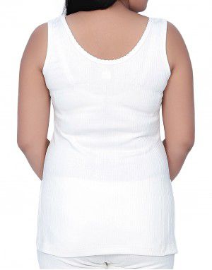 Woman Cotton warmer Slip Type White