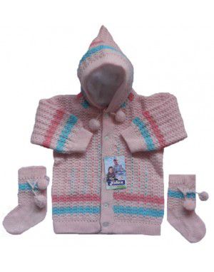 Baba Suit With Hood and Bootie Cream