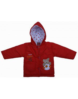 Baby Hooded Two Piece Suit 1 Red