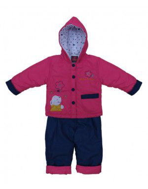Baby Hooded Two Piece Suit 9 Pink Blue