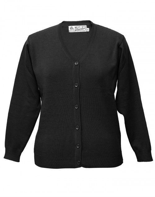 Shop Women pure wool sweater plain heavy black at Woollen Wear