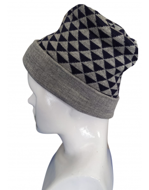 Pure Wool Reversible Selection Cap inside grey 