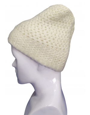 Women cap stone  design cream