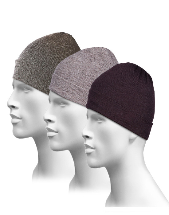 Pure Wool Plain Cap Combo P3