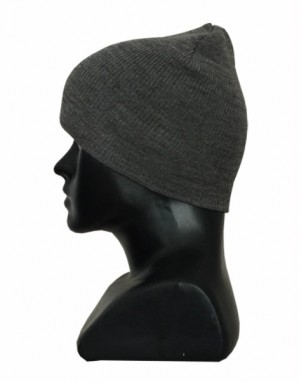 Kids pure wool plain cap grey