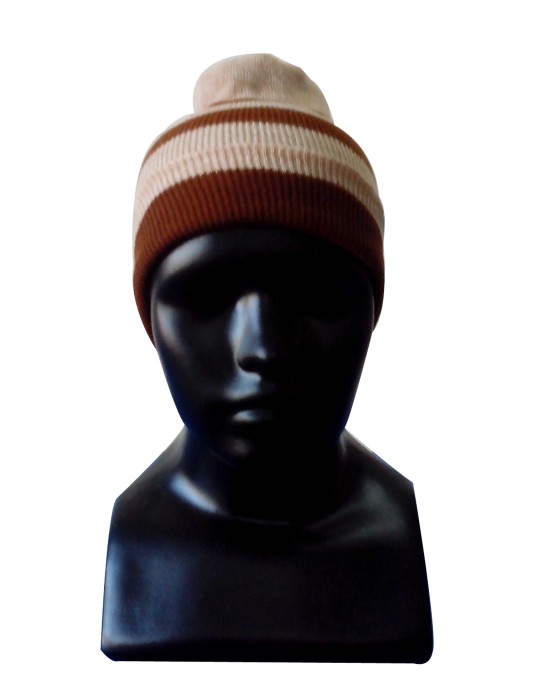 Kids Cap stripes brown