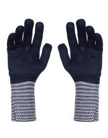 PURE WOOL EXTRA LONG WOMEN HAND GLOVES NAVY