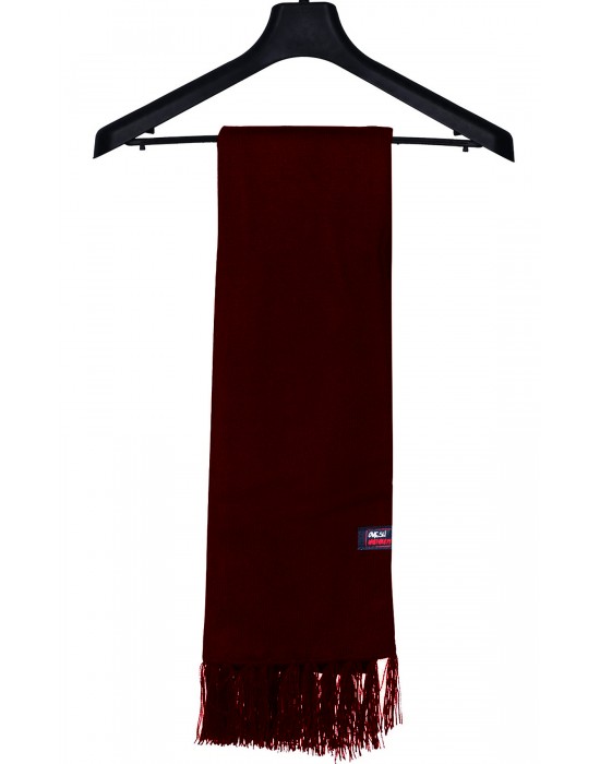 Acrylic wool Muffler Plain Maroon