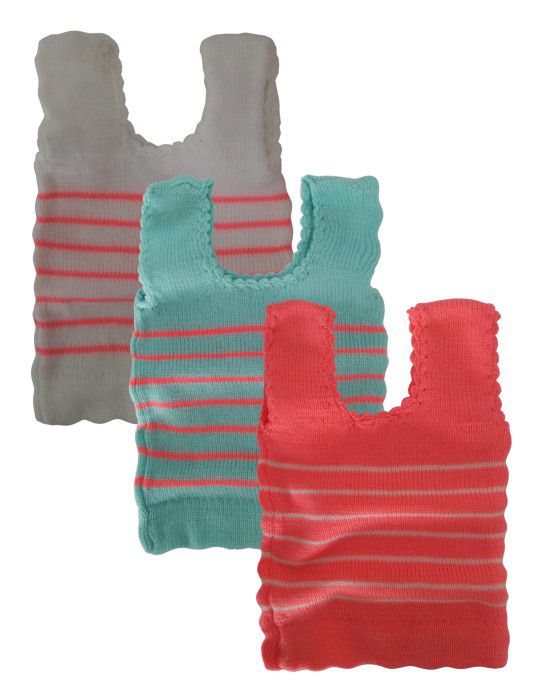 Infants Sleeveless Vest stripes P3