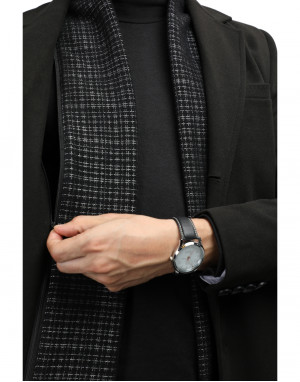 Men long length Coat Black Color