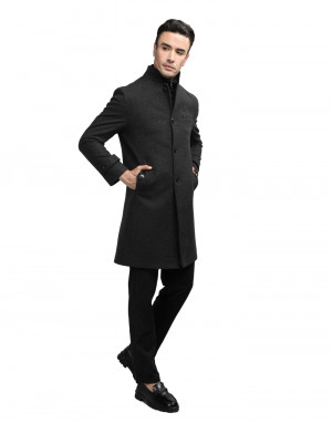 Men long length Coat Anthra Color