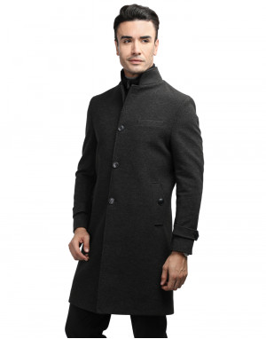 Men long length Coat Anthra Color