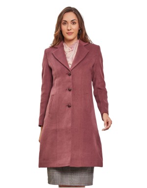 Women  Coat Mauve Color