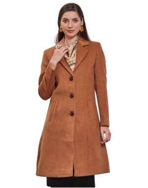 Women  Coat Tan Color