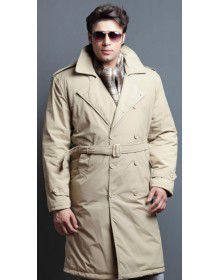 Mens Trench Over Coat Full sleeves Mouse