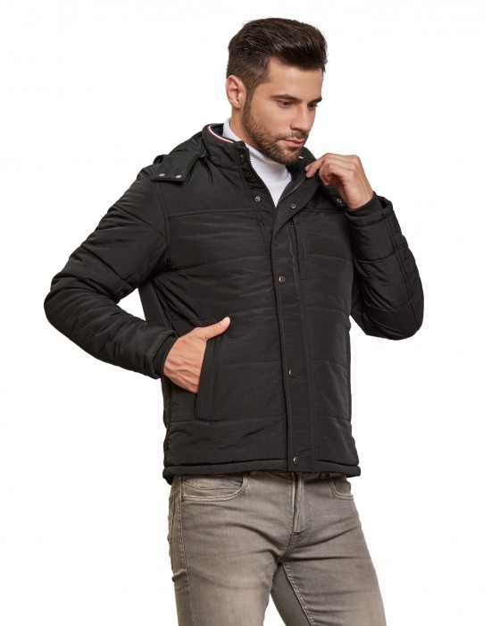 Men Travel Jacket Black Color
