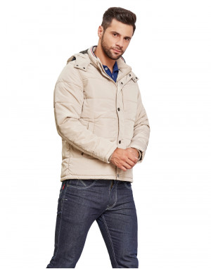 Men Travel Jacket Stone Color