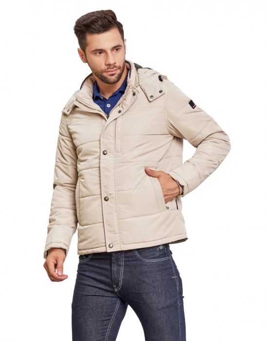 Men Travel Jacket Stone Color