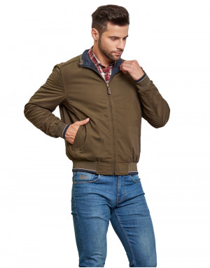 Men Reversible Jacket Olive Color