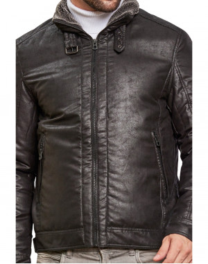 Men  Jacket Black Color